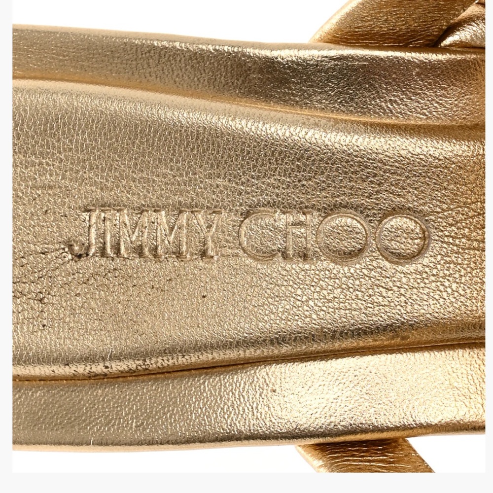 Jimmy Choo metallic Napa diosa sandals - Picture 8 of 13